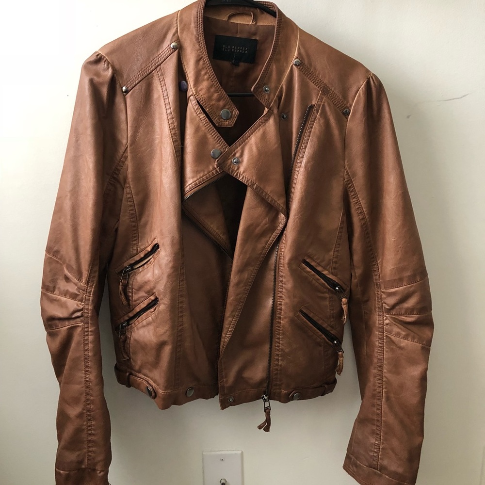 Camel Leather Jacket
